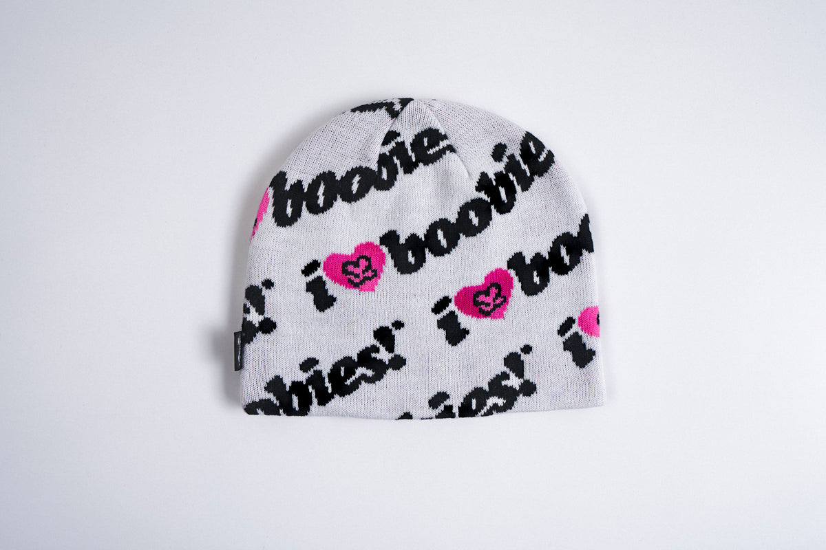Keep A Breast Beanie - White