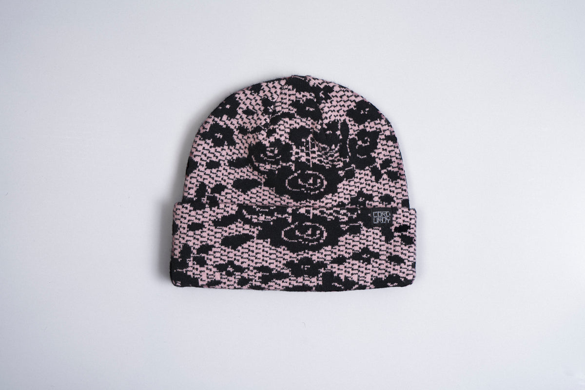 Lace Beanie - Pink