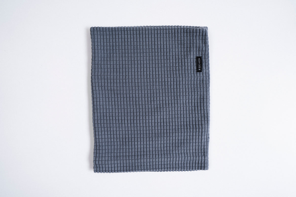 Grid Fleece Neck Gaiter - Stone