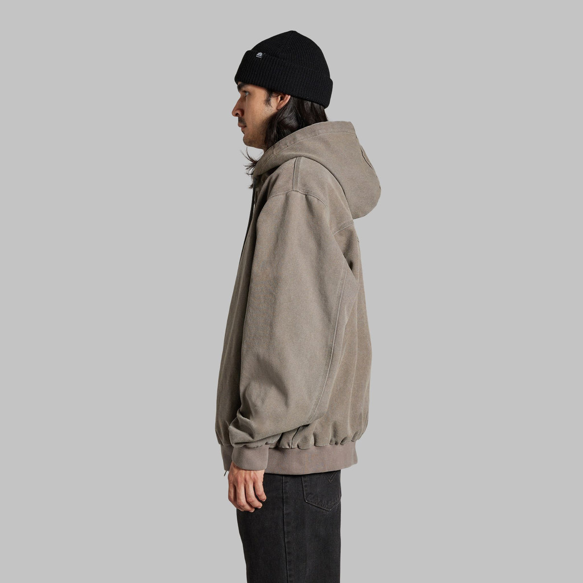 2025 LABOR JACKET - BLACK PIGMENT WASH