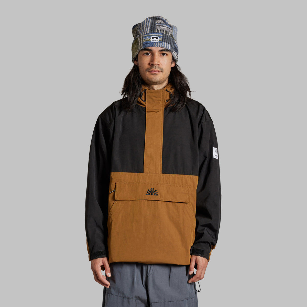 2025 CASCADE ANORAK JACKET - BROWN / BLACK