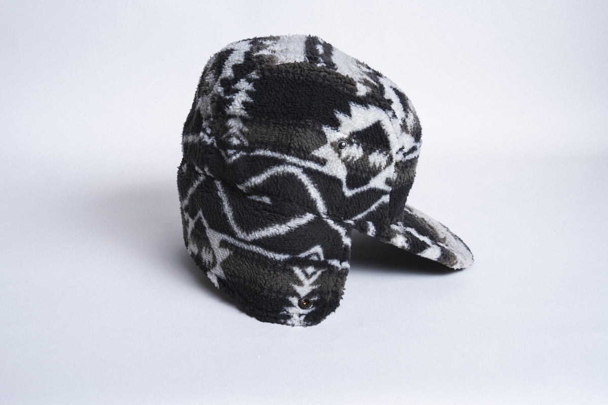 Fleece Flap Cap - Black