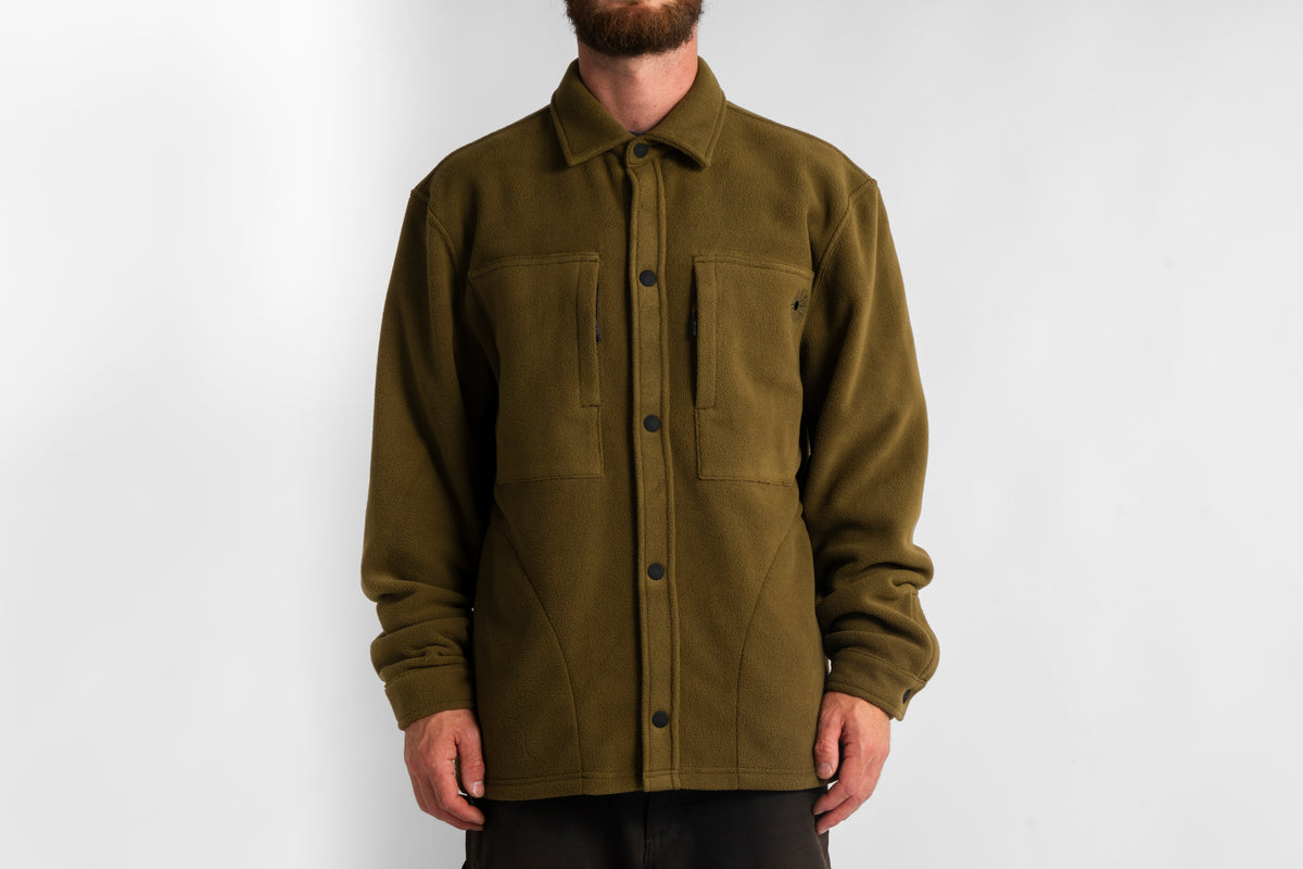 Fleece Shirt - Dark Olive