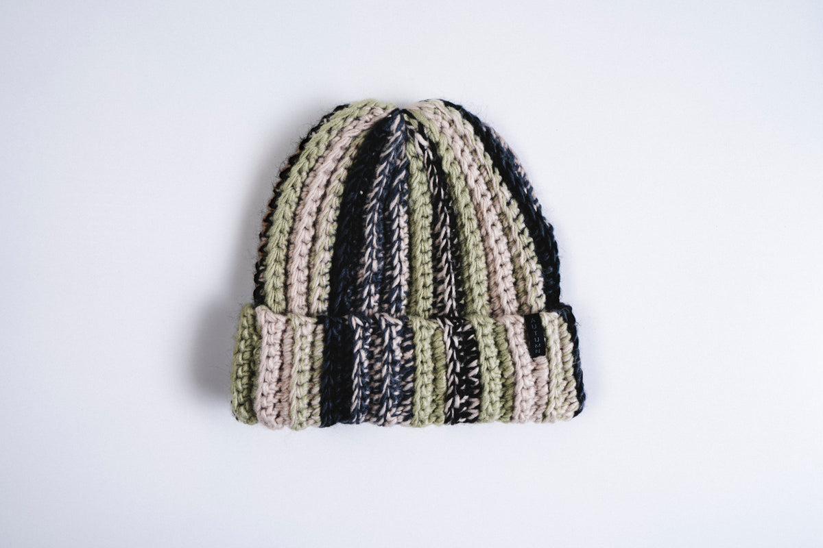 Patchwork Beanie - Sand