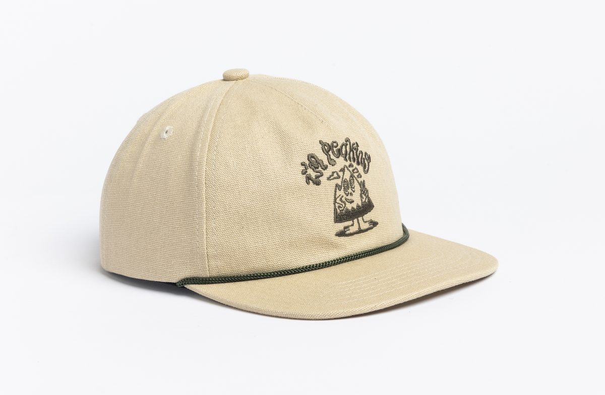 Canvas 5 Panel Snapback - Natural