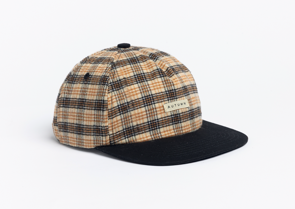 Mixed 5 Panel Strapback -Plaid