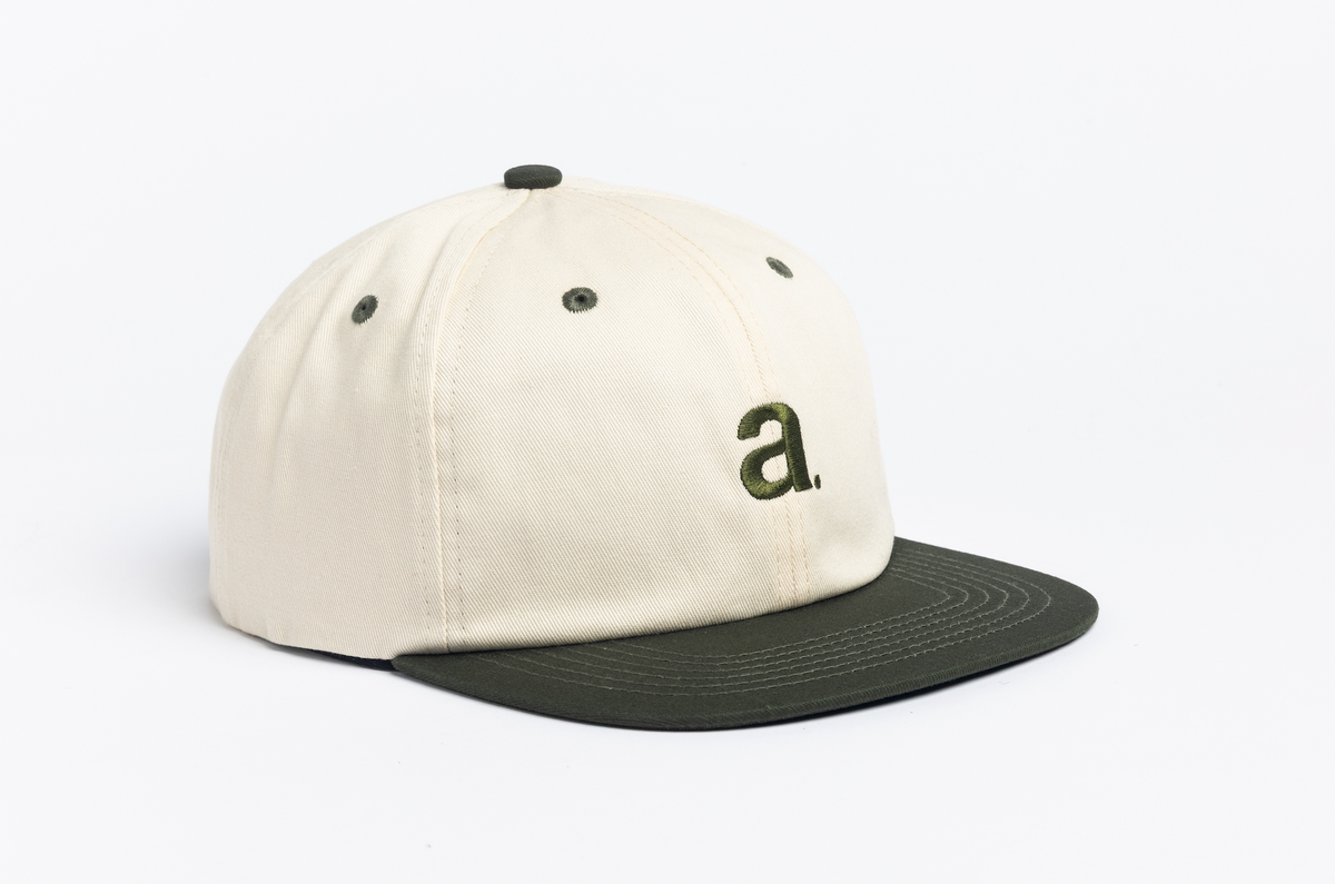 Twill 6 Panel Snapback -Natural