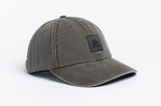 Washed 6 Panel Strapback - Brown